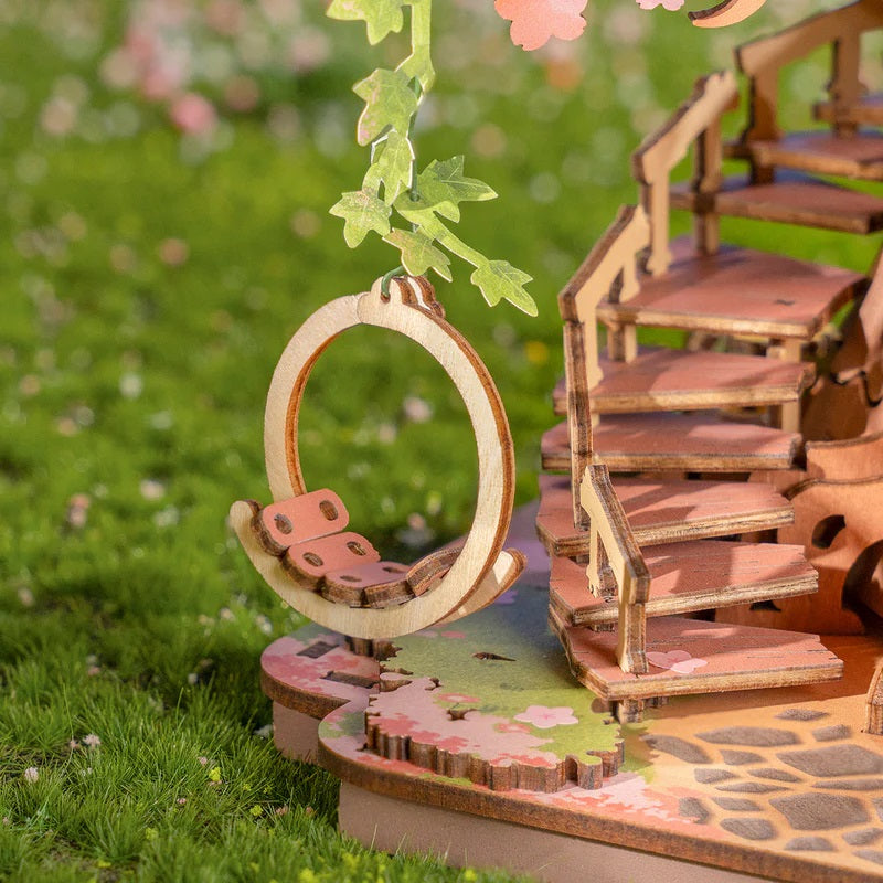 Robotime Sakura Tree House, DIY Wooden 3D Puzzle
