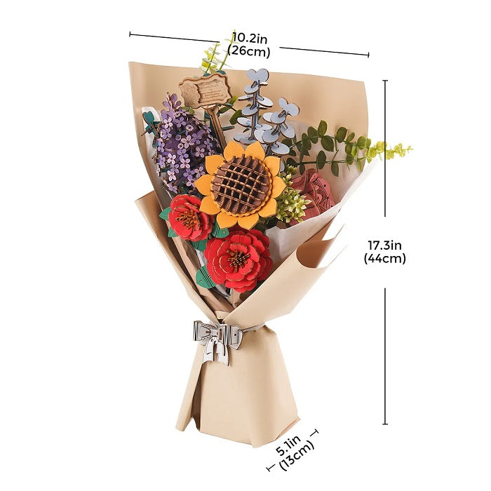Rolife Wooden Flower Bouquet 3D Wooden Puzzle