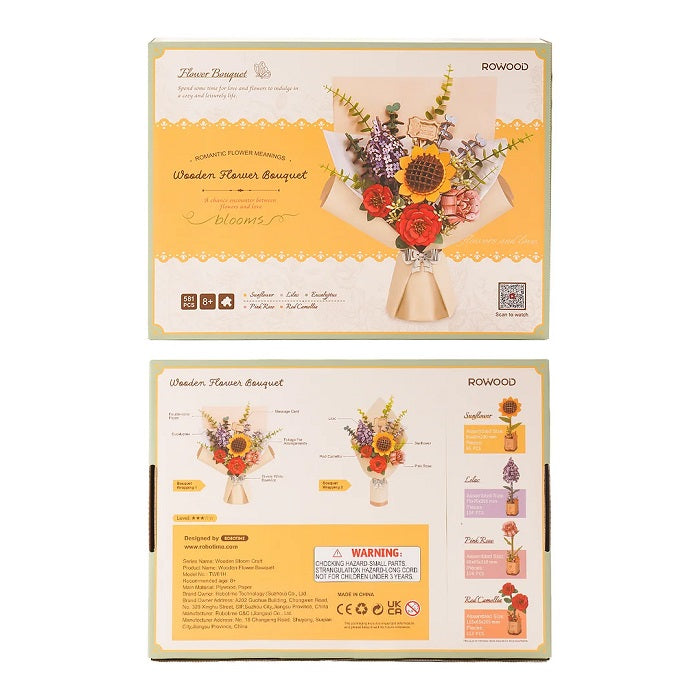 Rolife Wooden Flower Bouquet 3D Wooden Puzzle