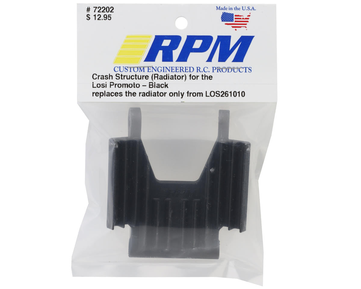 RPM R/C Products Crash Structure (Radiator) for the Losi Promoto Black 72202