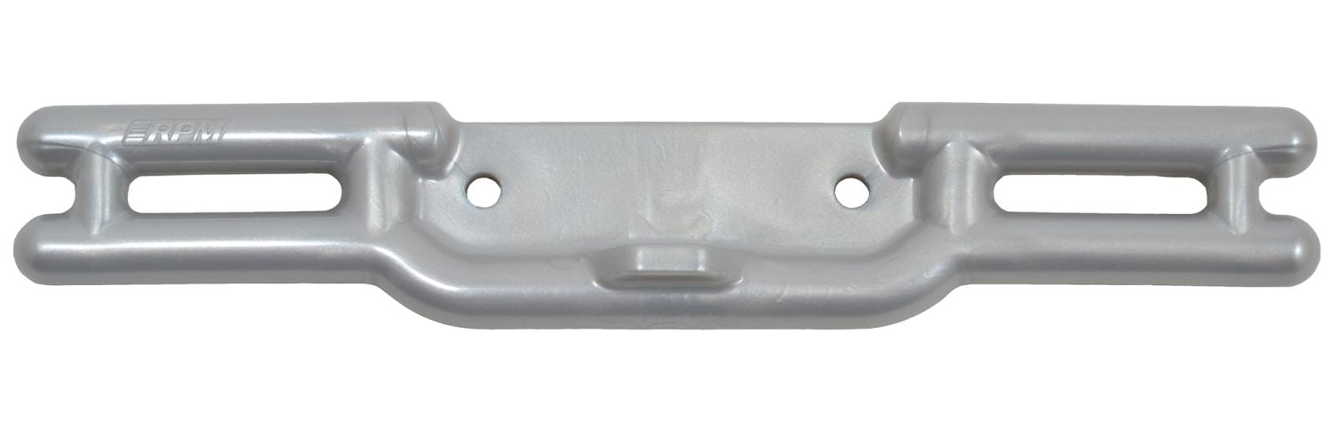 RPM R/C Products Rear Bumper, Silver, for Traxxas Revo 80486