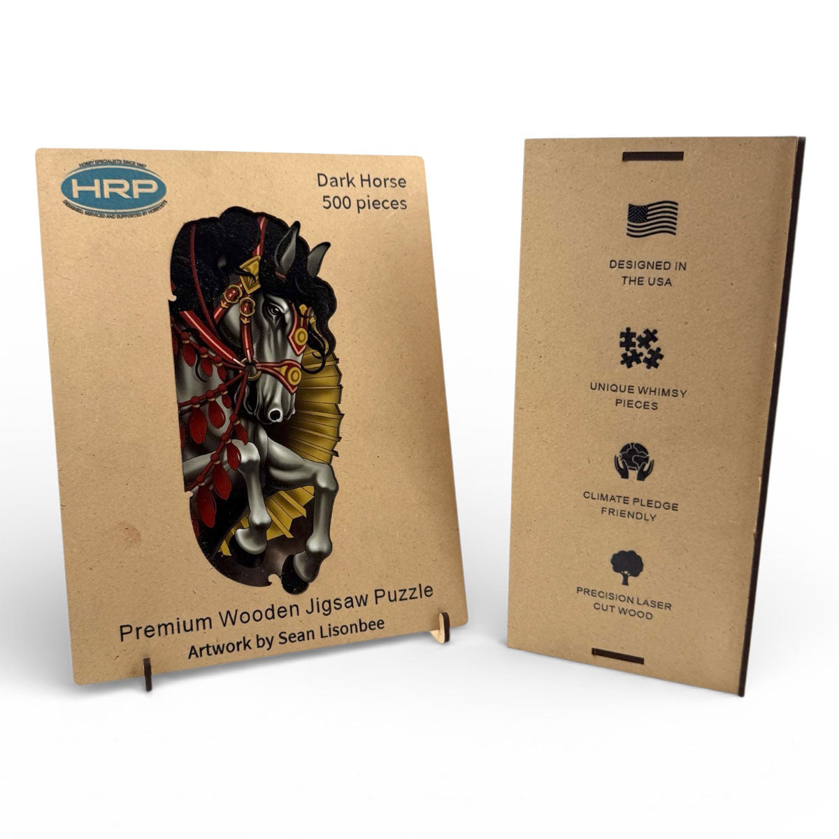 River City Toys Dark Horse Wooden Jigsaw Puzzle - image 2