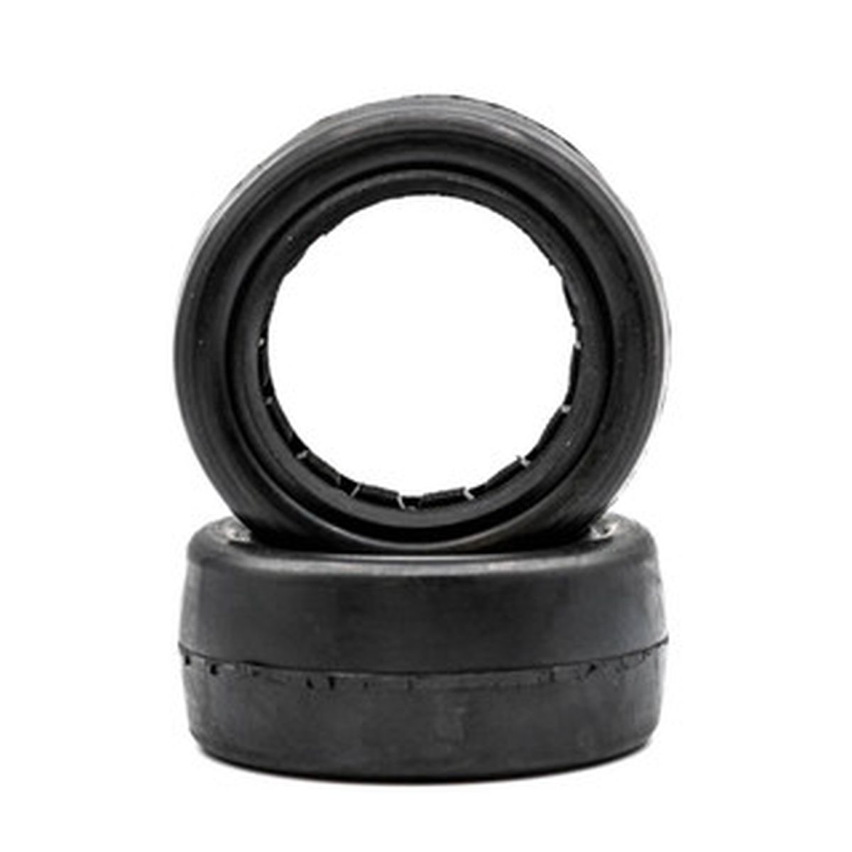 Raw Speed Slick - 1/10 4WD Front Buggy Tires w/ Inserts 2.2" (1 Pair) Gumball