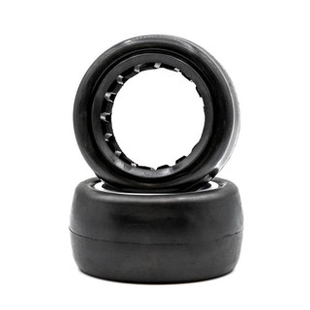 Raw Speed Low Pro - 1/10 Scale Oval Rear Buggy Tires w/ Inserts, Clay