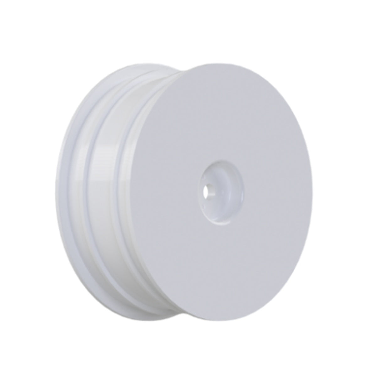 Raw Speed 2.2" 1/10 2WD Front Wheels (White) (2) (B6/RB6)