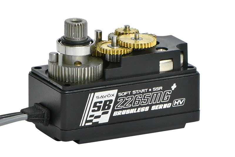 Savox Black Edition Low Profile High Voltage Brushless Servo, 17.0 SB2265MGP-BE