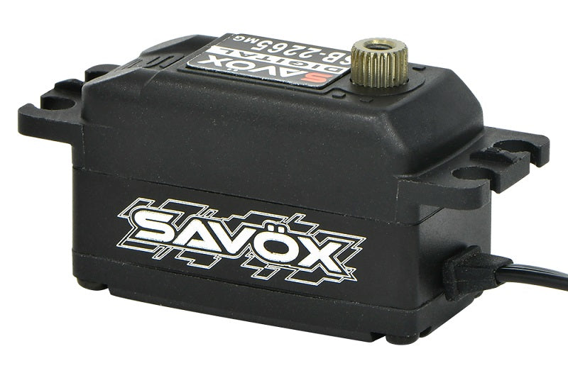 Savox Black Edition Low Profile High Voltage Brushless Servo, 17.0 SB2265MGP-BE