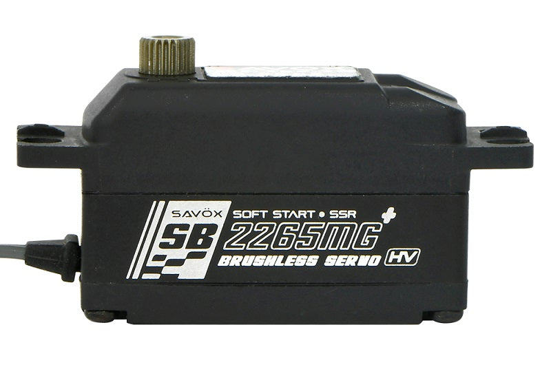 Savox Black Edition Low Profile High Voltage Brushless Servo, 17.0 SB2265MGP-BE