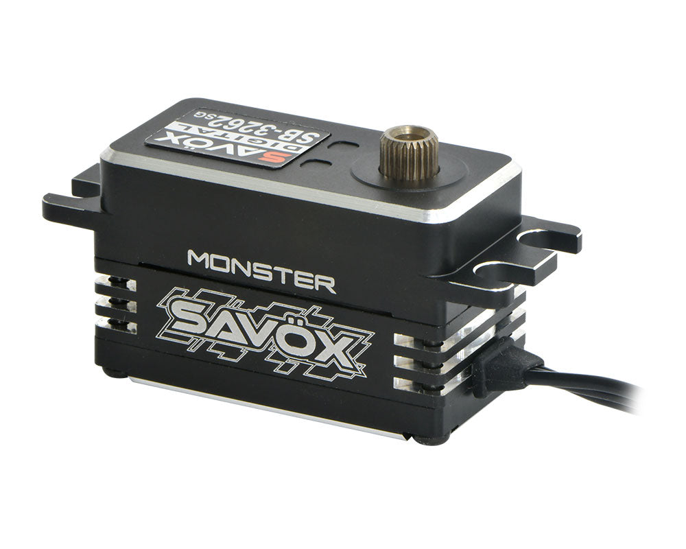Savox High Torque, High Voltage Brushless Servo, Black Edition SB3262SG-BE