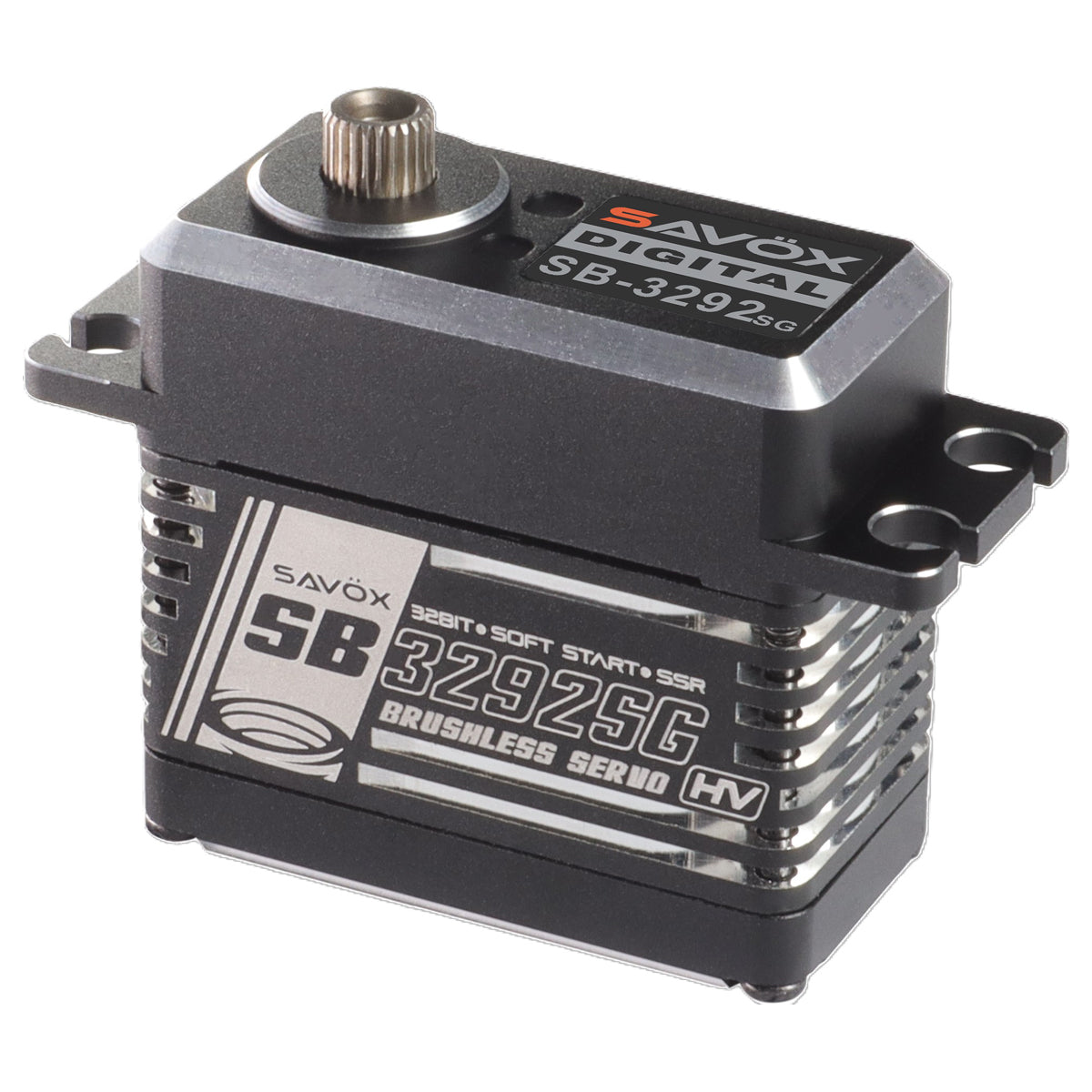 Savox High Torque, High Voltage Brushless Servo, Black, 0.07se SB3292SG-BE