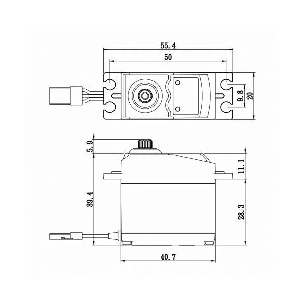 Savox Standard Digital Servo 0.19sec / 145oz @ 6.0V