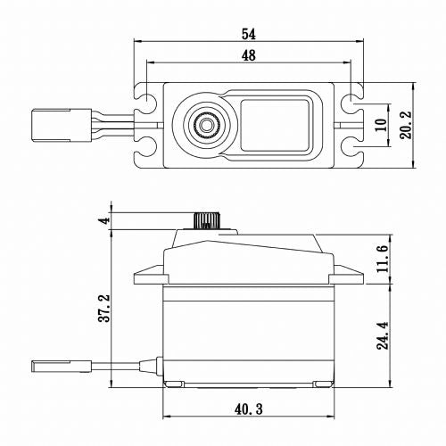 Savox Standard Size Coreless Digital Servo 0.15sec / 277oz @ 6v