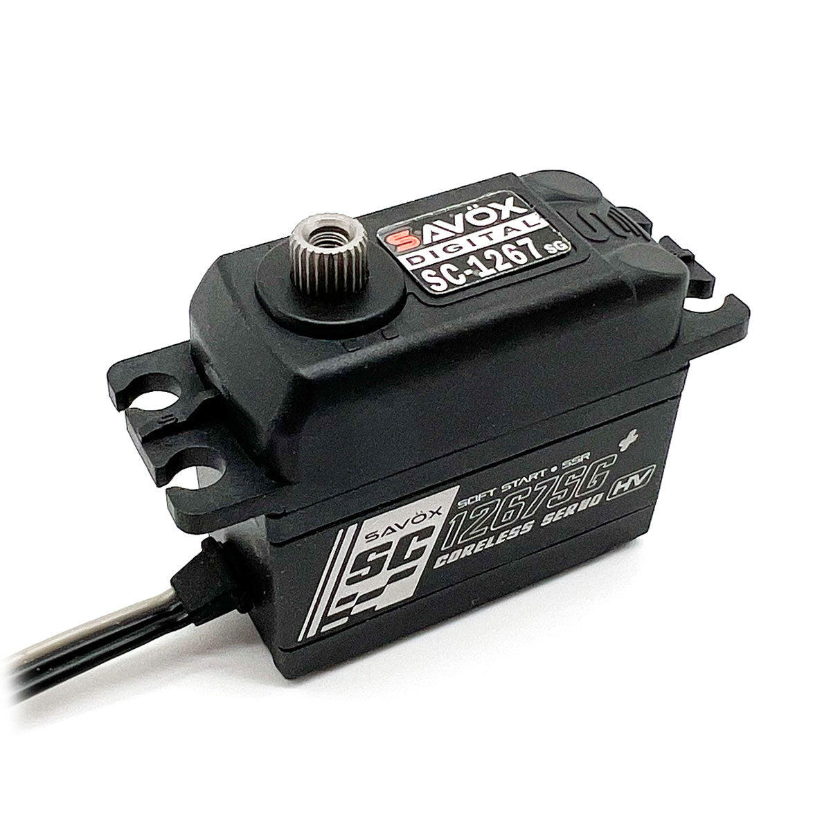 Savox Black Edition High Torque Digital 1/10 1/8 Scale Standard Size Servo 0.085sec/347.2oz SC1267SGP-BE