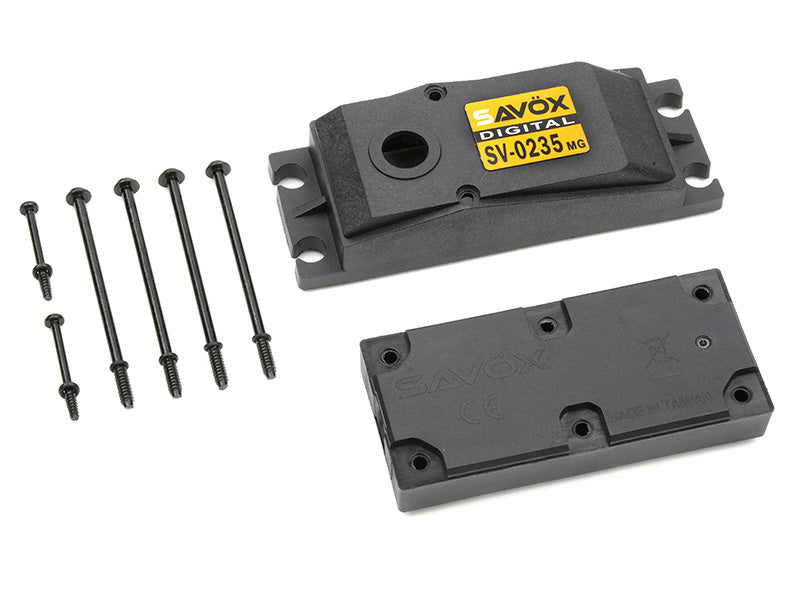 Savox TOP AND BOTTOM SERVO CASE WITH SCREWS FOR SGSV0235MG