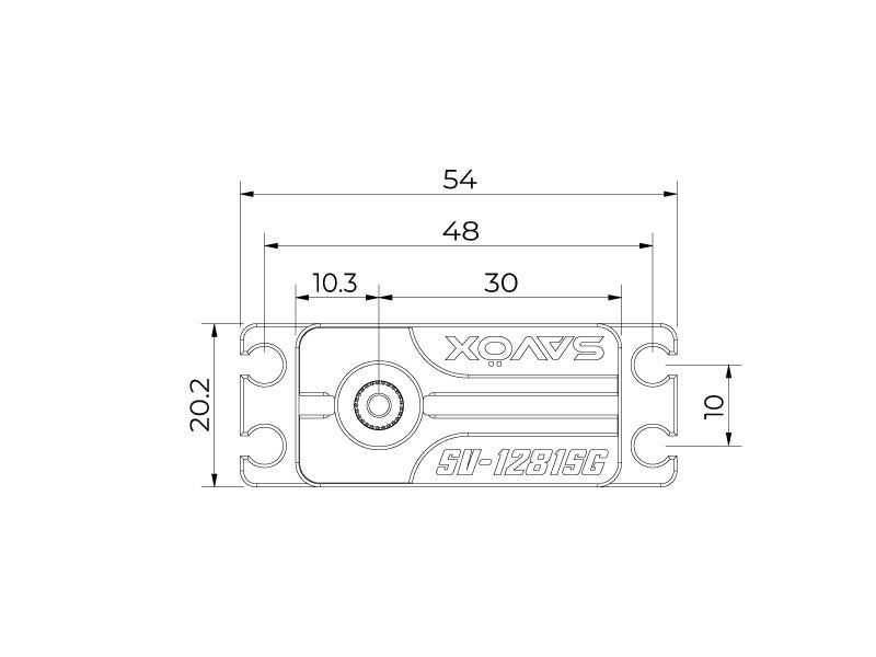 Savox SV1281SG-BE Black Edition Monster Torque Steel-Gear HV Servo - 60 kg-cm