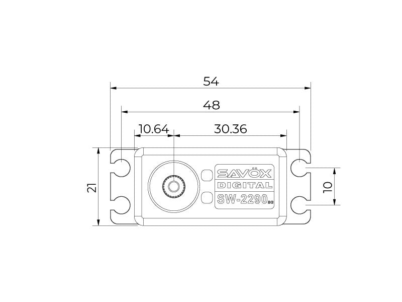 Savox Monster Series Waterproof Brushless Digital Servo | 0.11sec / 972.1oz @ 8.4v