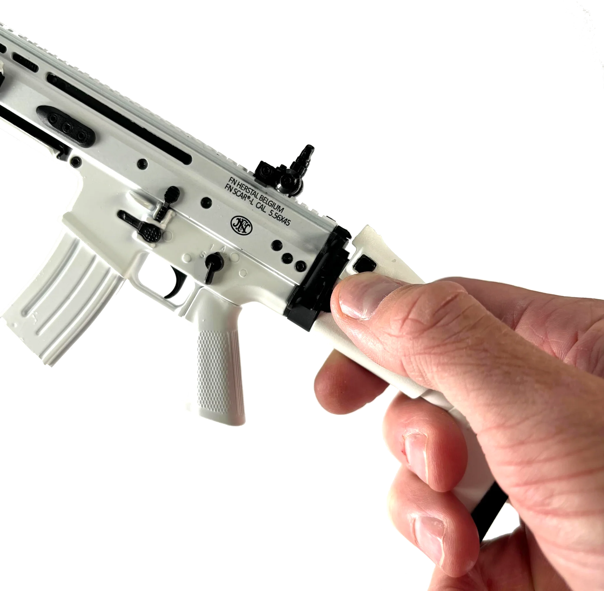 Goat Guns 1/3 Scale Diecast Arctic Kit Special White Edition SVD Sniper, M1 Garand, FN SCAR Combo