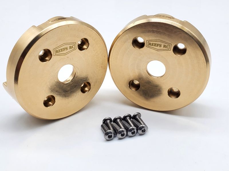 Reefs RC Brass Portal Covers, for SCXPro / Capra / SCX10.3 REEFS180