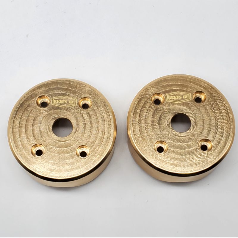 Reefs RC Brass Portal Covers, for SCXPro / Capra / SCX10.3 REEFS180