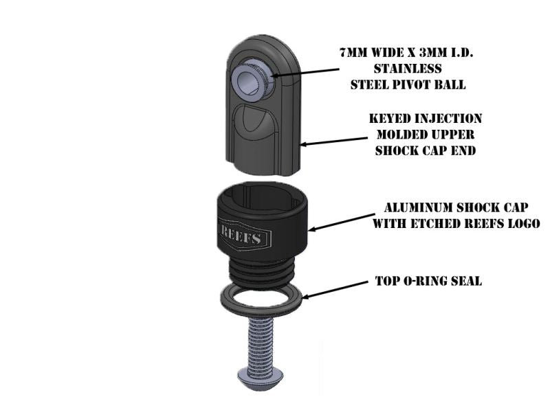 Reef's RC XP Aluminum Shocks 90mm (2pk)  REEFS212