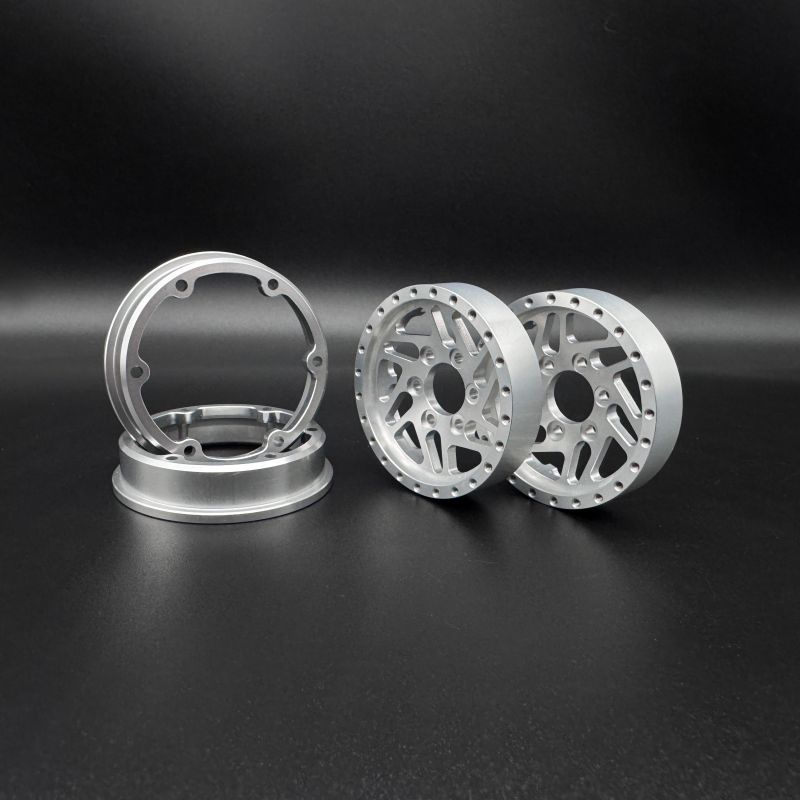 Reef's RC 1.9 "Crossman" Aluminum Beadlock Wheels w/ Hubs (2) REEFS261