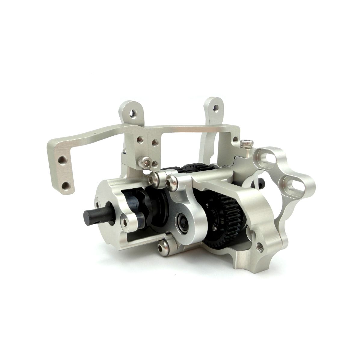 Reef's RC XP Dual Dig Transmission - Silver Clear for Custom Crawlers