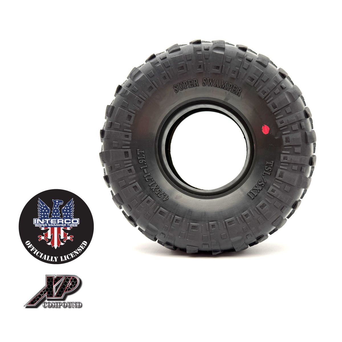 Reef's RC Interco Super Swamper TSL/SXII 1.9" Scrubbed Crawler Tires, 4.75" XP Pink Compound (2)