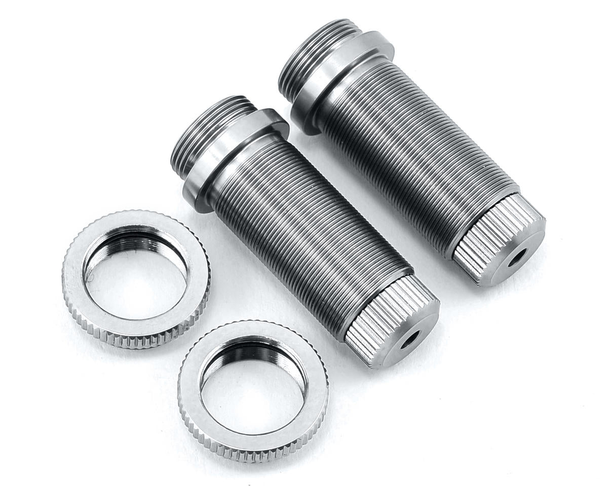 ST Racing Concepts Aluminum Threaded Front Shock Body Set (Silver) (2) (Slash) ST3765XS