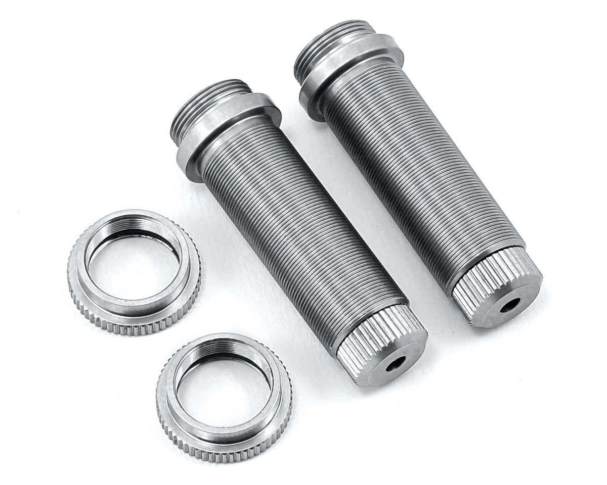 ST Racing Concepts Aluminum Threaded Rear Shock Body Set (Silver) (2) (Slash) ST3766XS