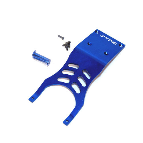 ST Racing Concepts Aluminum Front Skid Plate Set w/Steering Posts Blue