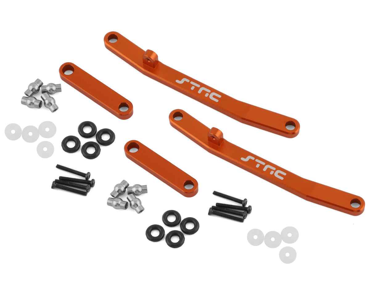 ST Racing Concepts Aluminum Steering Linkage Kit Front and Rear AX24 Orange