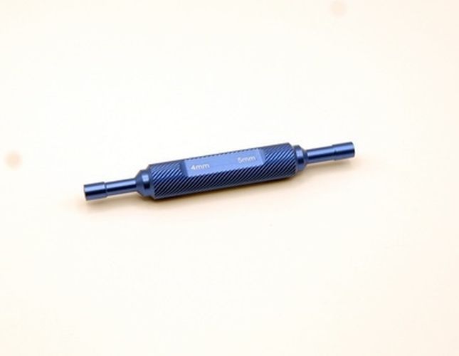 ST Racing Concepts Aluminum 4mm/5mm Thin-Walled Wheel Nut Wrench Blue Mini