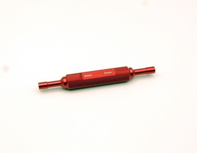 ST Racing Concepts Aluminum 4mm/5mm Thin-Walled Wheel Nut Wrench Red Mini