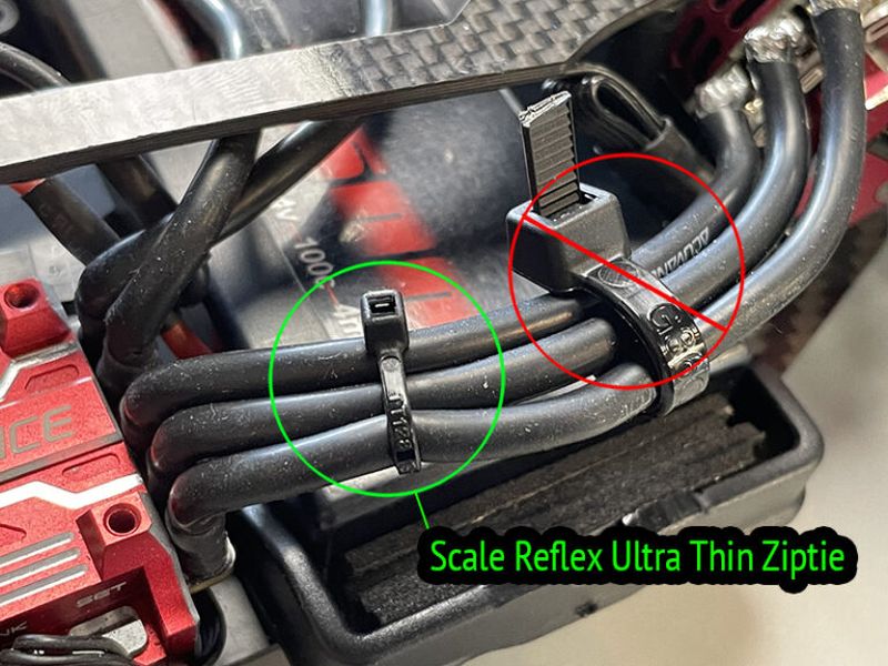 Scale Reflex Ultra Thin Micro Zip Ties (50pc)