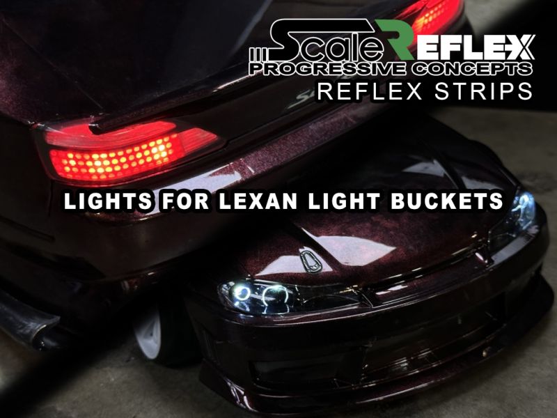 Scale Reflex Strip - LEDs for Lexan Light Bucket Kit (Wht, Amb, Red)