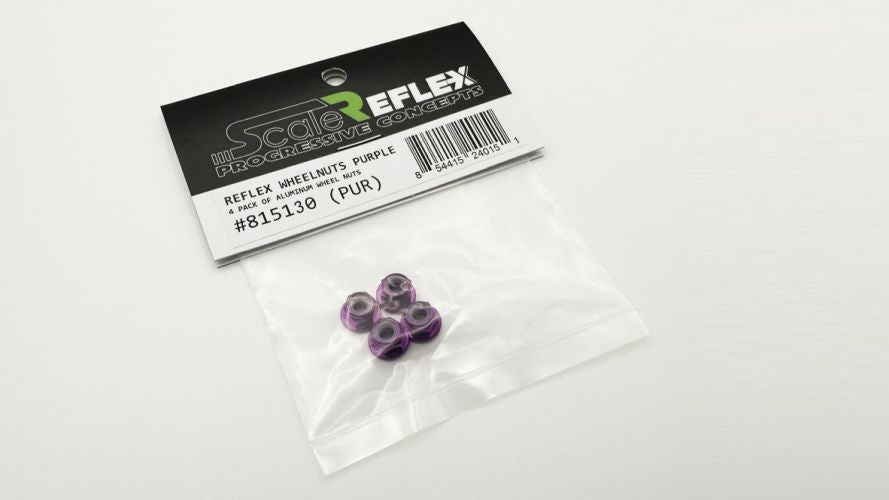 Scale Reflex Wheel Nuts Purple 4 Pack