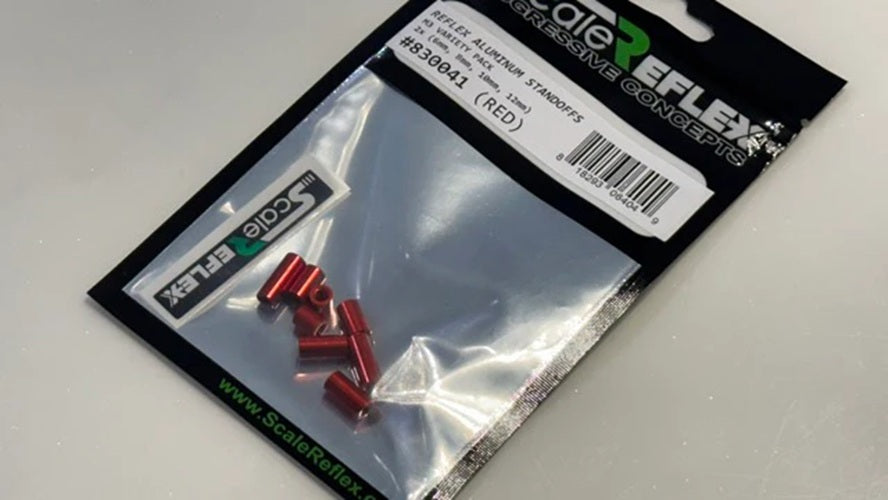 Scale Reflex Standoffs - M3 Variety Pack (6/8/10/12mm) - Red