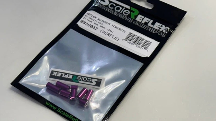 Scale Reflex Standoffs - M3 Variety Pack (6/8/10/12mm) - Purple