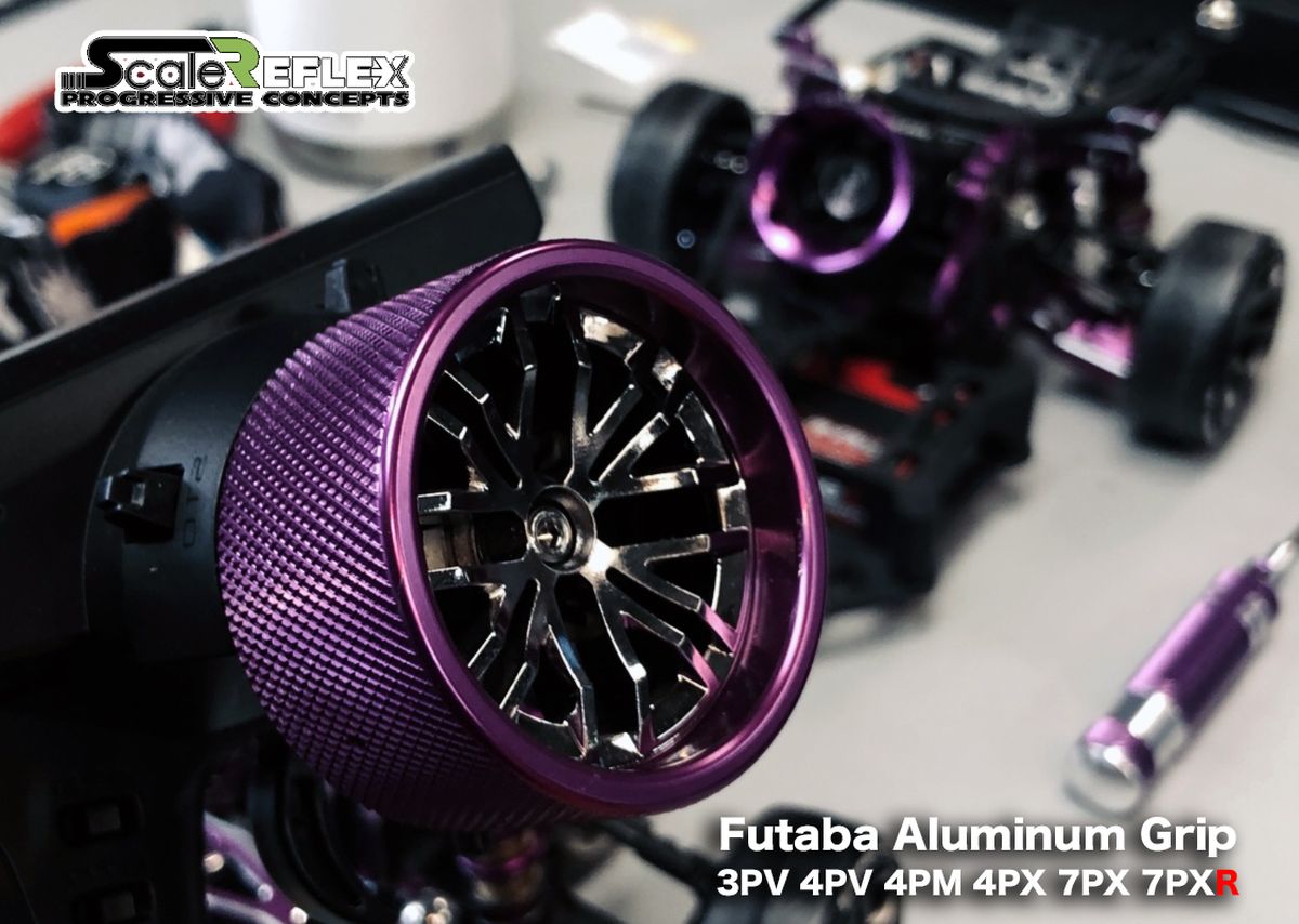 Scale Reflex Wheel Grip / Futaba / Purple RC Upgrade Part