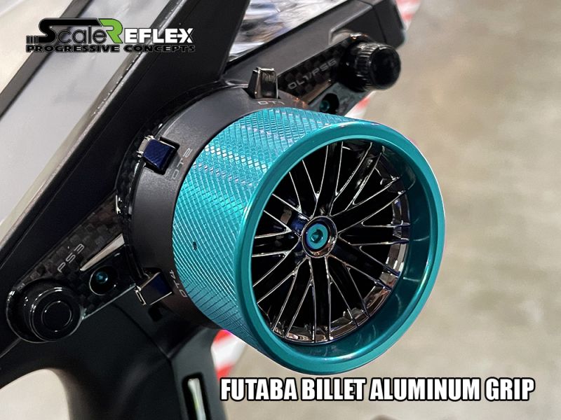 Scale Reflex Wheel Grip / Futaba / Teal RC Upgrade Part