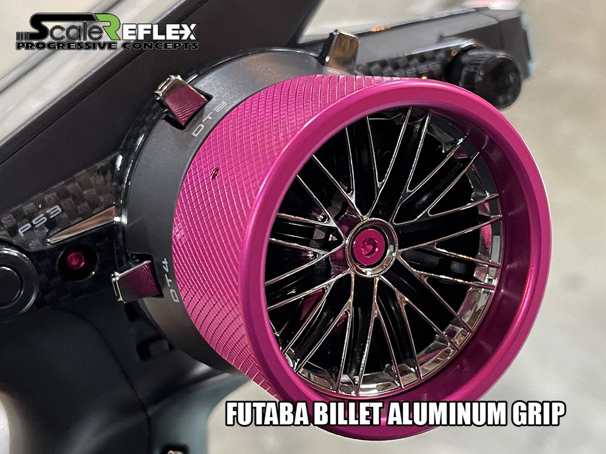 Scale Reflex Wheel Grip / Futaba / Pink RC Upgrade Part