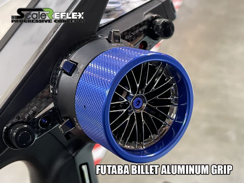 Scale Reflex Wheel Grip / Futaba / Blue RC Upgrade Part