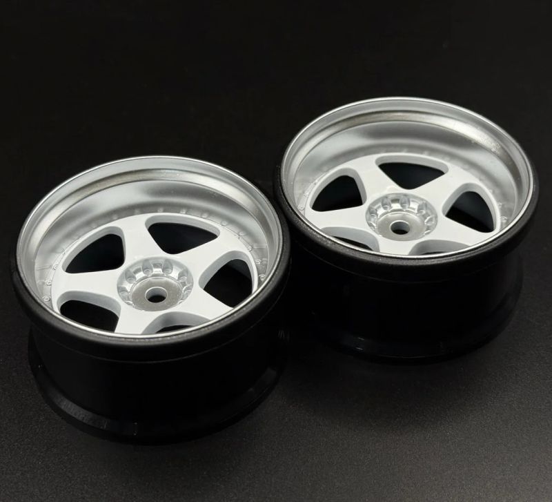 Scale Reflex NIZ 5 - Star Multipiece Style 1 - 10 White Rims, 8mm Offset