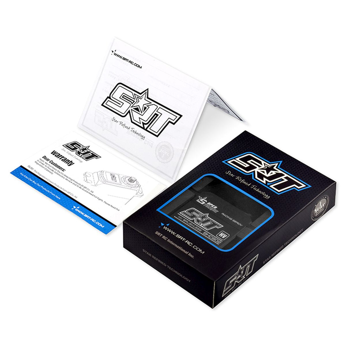 SRT High-Voltage Brushless Digital Servo for 1/10–1/8 Scale RC Cars & Trucks, 305.5 oz-in, 0.06 sec @ 8.4V