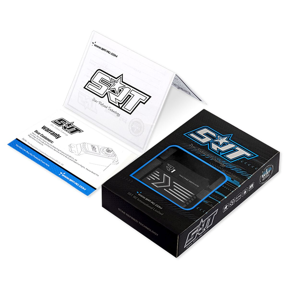SRT High-Voltage Brushless Digital Servo for 1/10–1/8 Scale RC Cars & Trucks, 305.5 oz-in, 0.055 sec @ 8.4V