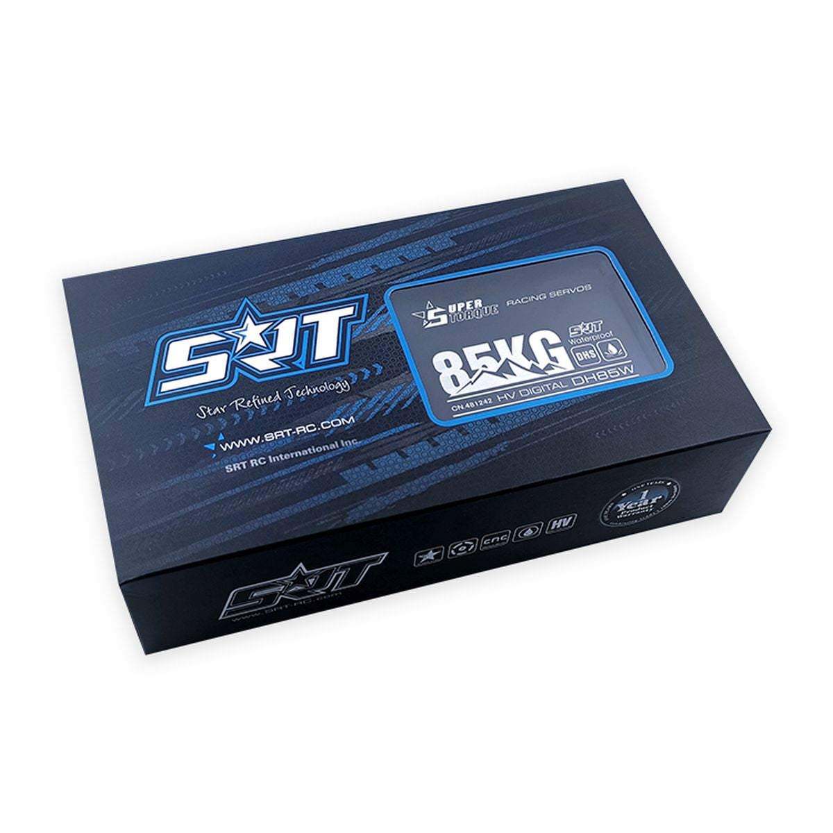 SRT High-Voltage DC Digital Servo for 1/5–1/6 Scale Large-Scale RC Vehicles, 1180.4 oz-in, 0.15 sec @ 8.4V