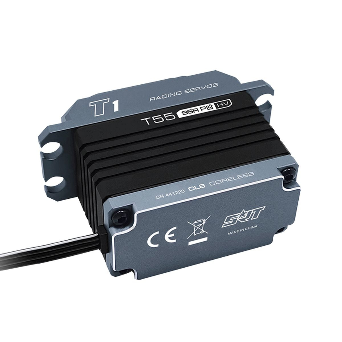 SRT High-Voltage Coreless Digital Servo for 1/10–1/8 High-Torque RC Cars, Trucks & Crawlers, 763.8 oz-in, 0.19 sec @ 8.4V