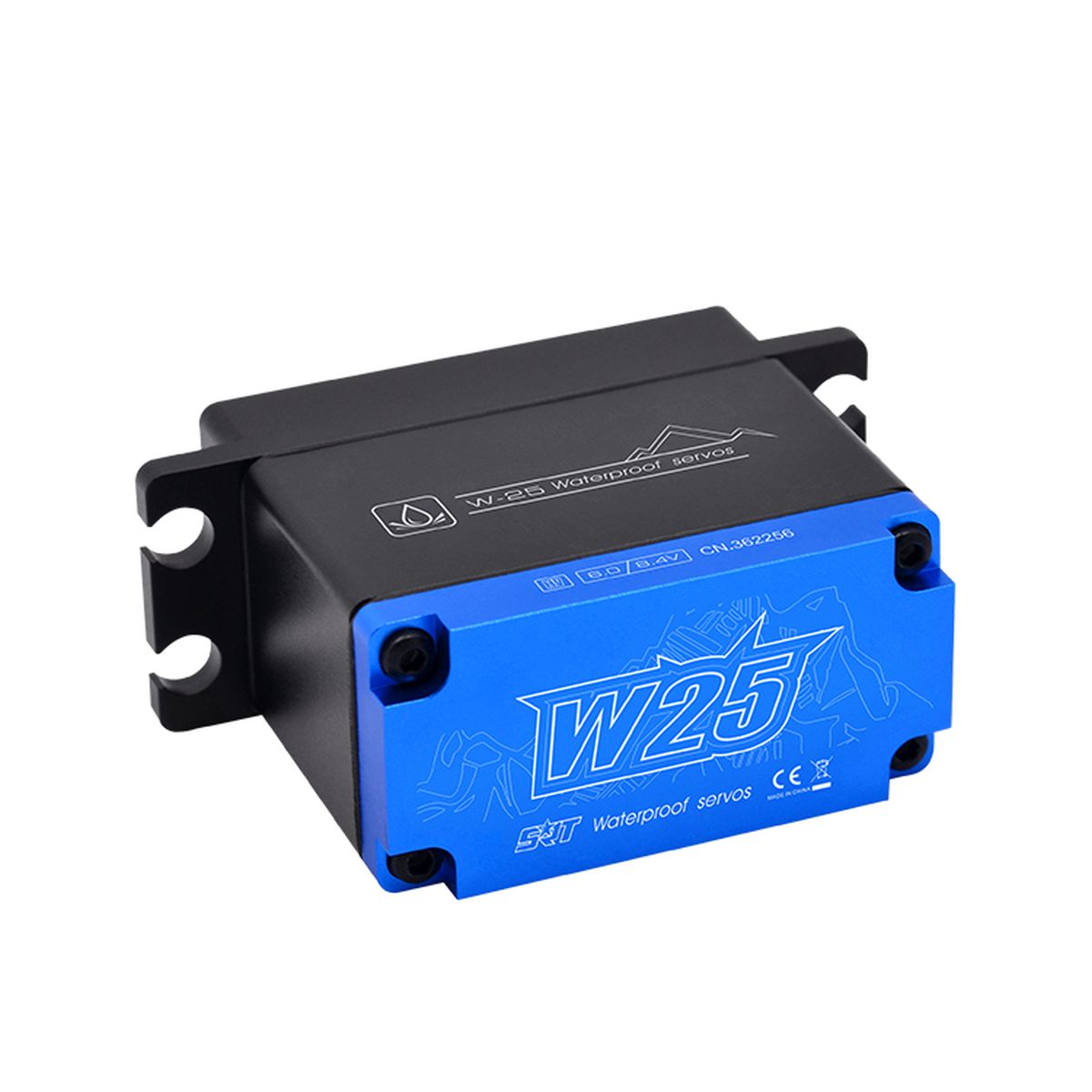 SRT High-Voltage Waterproof DC Digital Servo for 1/10–1/8 High-Torque RC Cars, Trucks & Crawlers, 247.2 oz-in, 0.14 sec @ 7.4V