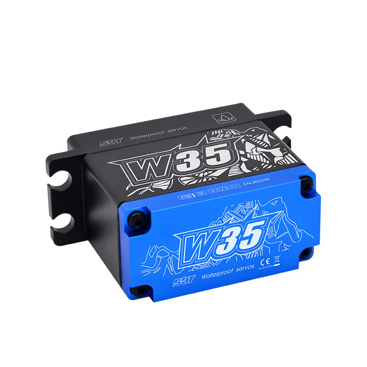 SRT High-Voltage Waterproof Coreless Digital Servo for 1/10–1/8 High-Torque RC Cars, Trucks & Crawlers, 486.1 oz-in, 0.10 sec @ 8.4V