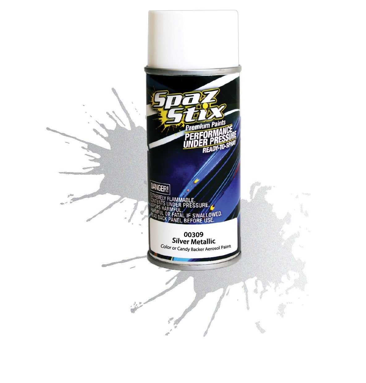 Spaz Stix SILVER METALLIC BACKER / BASECOAT AEROSOL 3.5OZ Default Title